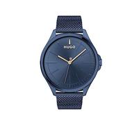 HUGO Reloj Analógico de Cuarzo para Hombre Colleción #Smash con Correa de Malla de Acero Inoxidable o Correa de Piel