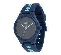 HUGO Reloj analógico '#LIT FOR HIM' azul claro / azul oscuro One Size azul claro / azul oscuro