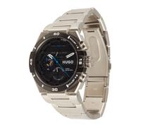 HUGO Reloj Analógico de Cuarzo Multifunción para Hombre Colección #Wild con Correa de Acero Inoxidable Plateada - 1530337