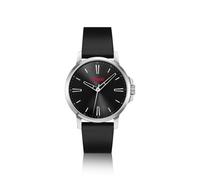 HUGO Reloj chapado en negro con correa de piel - Style#SMOOTH, 58565078 Negro pcs.