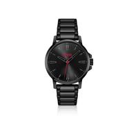 HUGO Reloj chapado en negro con pulsera de acero a tono - Style#SMOOTH, 58565092 Negro pcs.