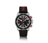 Reloj analógico multifunción de Cuarzo Hugo para Hombre de la colección #Dive con Correa de Silicona Negra - 1530427