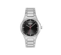 HUGO Reloj con Movimiento de Cuarzo de Tres Manecillas Collectión #Lit con Correa de Acero Inoxidable