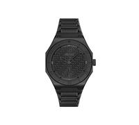 HUGO Reloj de aluminio negro con esfera con logos en relieve - Style#GRAIL LIGHT, 58244979 Negro pcs.