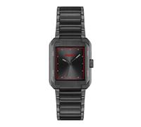 HUGO Reloj con Movimiento de Cuarzo de Tres Manecillas para Hombre Colección #Thrive Analog con Correa de Acero Inoxidable Negra - 1530383