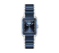 HUGO Reloj con Movimiento de Cuarzo de Tres Manecillas para Hombre Colección #Thrive Analog con Correa de Acero Inoxidable Azul - 1530382