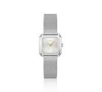 HUGO Reloj cuadrado de acero inoxidable Hazel con pulsera de malla - Style#HAZEL, 58733343 Tono plateado pcs.