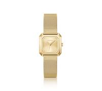 HUGO Reloj cuadrado Hazel de tono dorado con pulsera de malla - Style#HAZEL, 58733344 Tono dorado pcs.