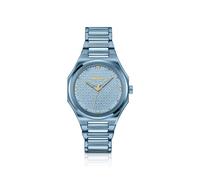 HUGO Reloj de acero azul con esfera con logos en relieve - Style#GRAIL FOR HER, 58244964 Celeste pcs.