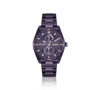 HUGO Reloj Analógico de Cuarzo Multifunción para Mujer Colección #Fast FOR Her con Correa de Acero Inoxidable Púrpura - 1540170