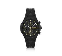 HUGO Reloj negro con correa de silicona con logo - Style#LIT MULTI, 58244991 Negro pcs.