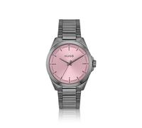 HUGO Reloj Seam chapado en gris con esfera rosa con textura - Style#SEAM, 58733316 Gris pcs.