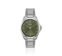 HUGO Reloj Seam de acero inoxidable con esfera verde con textura - Style#SEAM, 58733315 Tono plateado pcs.
