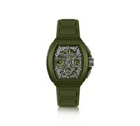 HUGO Reloj verde con esfera esqueleto y correa de silicona - Style#HUGO ID SKELETON, 58733311 Verde pcs.