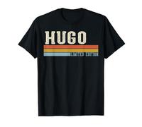 Hugo Retro Vintage Hombres Niños Niños Primer Nombre Camiseta gráfica económica
