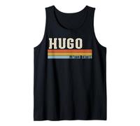Hugo Retro Vintage Hombres Niños Niños Primer Nombre Camiseta sin Mangas