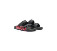 HUGO Sandalias con logo y dos tiras de cierre por contacto - StyleEvander_Sand_lg, 50542042 Negro 44