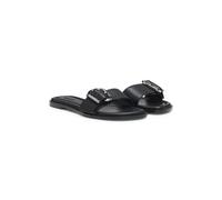 HUGO Sandalias de piel con hebilla con logo - StyleAmaryl_Slide05_clt, 50563661 Negro 37