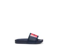 HUGO Sandalias para niños con etiqueta con logo roja - StyleG01179/85C27, G01179 Azul oscuro 40