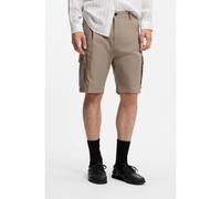 HUGO Shorts cargo de algodón elástico con pinzas delanteras - StyleCraysen262S, 50556891 Marrón claro XXL