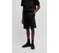 HUGO Shorts de algodón con costuras en zigzag - StyleDilmos, 50536345 Negro XXL