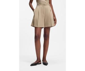 HUGO Shorts de algodón con ribete de cadena - StyleHenisea-1-W, 50561249 Marrón claro 34