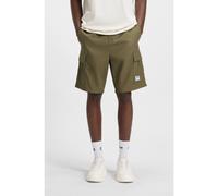 HUGO Shorts de algodón estructurado con cordón y logo en contraste - StyleGiulio242, 50517924 Oliva L
