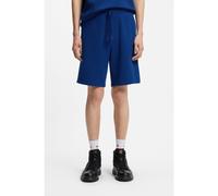 HUGO Shorts de felpa de algodón con logo estampado - StyleDayono, 50530696 Azul L