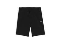 HUGO Shorts de felpa de algodón con logo estampado - StyleDayono, 50530696 Negro XL