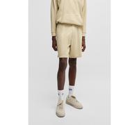 HUGO Shorts de felpa de algodón con ojales vintage - StyleNuralpo, 50538670 Beige M