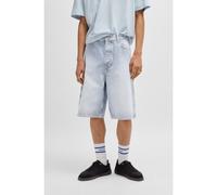 HUGO Shorts de pernera ancha en denim azul a rayas - StyleAman, 50534609 Celeste 38