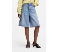 HUGO Shorts de pernera ancha en denim azul luminoso - StyleGelita_1, 50557010 Azul 27