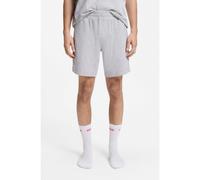 HUGO Shorts de ropa de salón de algodón elástico con logo estampado - StyleLaze Shorts CW, 50525247 Gris claro S