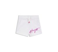 HUGO Shorts para niños en algodón con logo metalizado - StyleG00129/10P04A, G00129 Blanco 102