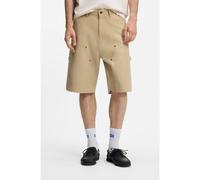 HUGO Shorts regular fit de lona de algodón elástico - StyleGiron262WS, 50561341 Beige 38