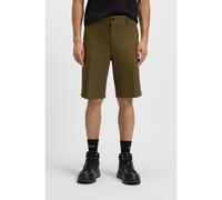 HUGO Shorts regular fit en algodón elástico mercerizado - StyleDarik241, 50551402 Oliva 34