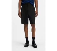 HUGO Shorts relaxed fit en sarga elástica con pinzas en la parte delantera - StyleFery261X, 50566722 Negro 44