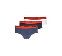 HUGO Slip paquete de 3 negro blanco marino azul oscuro | XXL