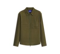 HUGO Sobrecamisa oversize fit de sarga de algodón cepillada - StyleEblo_1, 50570747 Cal XS