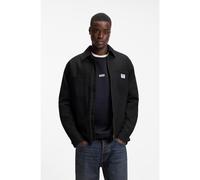 HUGO Sobrecamisa oversize fit en lona de algodón elástico - StyleEkyzone, 50565950 Negro M