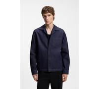 HUGO Sobrecamisa oversize fit en tejido denim rígido japonés - StyleEdelo, 50545367 Azul oscuro L