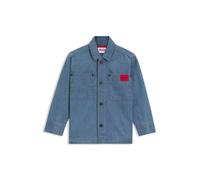 HUGO Sobrecamisa para niños en denim de algodón azul lavado a la piedra - StyleG00528/Z0610A, G00528 Fantasía 150
