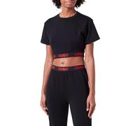 HUGO Pantalones de chándal en mezcla de algodón con logo en la cintura - StyleSPORTY LOGO_PANTS, 50520499 Negro S