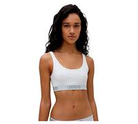 HUGO Sporty Logo Sujetador Estilo Bralette, White 100, M para Mujer