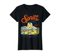 Hugo Spritz Tirol del Sur Vacaciones en los Alpes Italianos Camiseta gráfica económica, Mujer, Negro, L