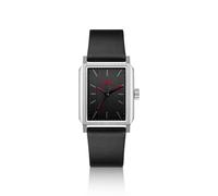 HUGO #Steeze reloj rectangular de acero inoxidable con esfera negra - Style#STEEZE, 58858280 Negro pcs.