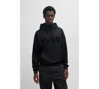 HUGO Sudadera con capucha oversize fit en felpa de algodón con logo tonal - StyleDitchle, 50529090 Negro XL