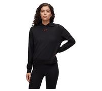 HUGO Sudadera con Capucha para Mujer, Negro1, S