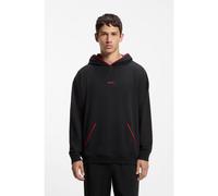 HUGO Sudadera con capucha relaxed fit con ribetes en contraste con logo - StyleNOAH HOODIE, 50566164 Negro S