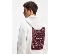 HUGO Sudadera con capucha relaxed fit de algodón con estampado gráfico - StyleDewerhood, 50568581 Natural S
